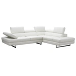 A761 Italian Leather Sectional, Right Hand Facing