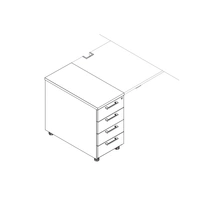 <b>KDT74L</b> - Left Pedestal