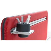 D5 - Pencil case - plastic, colour: black, handle - metal, colour: grey