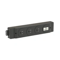 ZUS022 - Power block with 3 power sockets, 2 LAN, 79