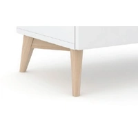 C0Z006 - Natural ash solid wood legs (4pcs. and 1 central leg) for 47.2