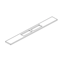 <b>ZNZ007</b> - Insert + 2 x ZNZ010 - rectangular metal grommet