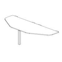<b>DNC161-U</b> - Supplementary unit for desk benches