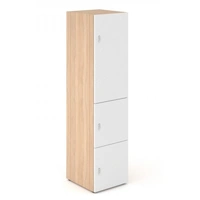 <b>C4C183</b> - Single Row Locker w/1 Big & 2 Small Lockable Doors