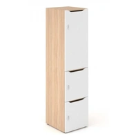 <b>C4C187</b> - Single Row Locker w/1 Big & 2 Small Lockable Doors & Mail Slots
