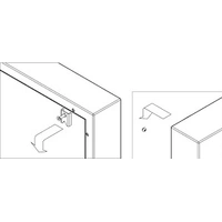 APU047 - Set of drilled and adhesive fittings for wall panels (2 pcs. of each) Recommended load up to 20 kg