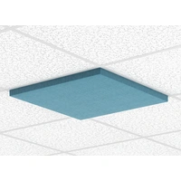 <b>APU065</b> - Acoustic panel with metal fittings to be  fixed to suspended ceiling 