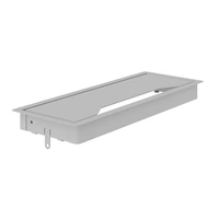 <b>DNS324-O</b> - 4-desk bench with 4 x ZNZ010 - Rectangular metal desk grommet