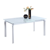 White Glass/Stainless Steel