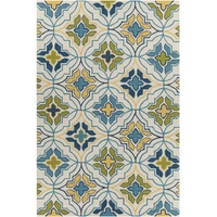 Cream/Blue/Yellow/Green