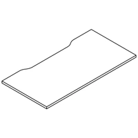 Worktop with cable way