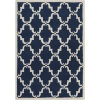 Navy Blue/White