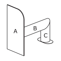 <b>RL04L</b> - Backrest with the left side panel
