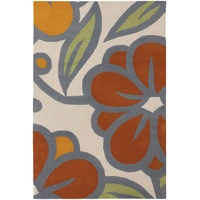 Grey/Orange/White/Green/Rust