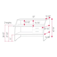 <b>PG57</b> - Large Unit (Possibility to put a fxed pedestal)