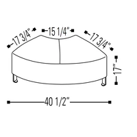 <b>F42</b> - Curved Regular Module. Black Legs