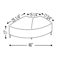 <b>F65</b> - Irregular Curved Module Left