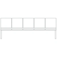 5 Seat Bench