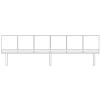 6 Seat Bench