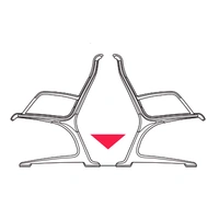 PSP202 - Piece to fix two face to face benches to the floor 