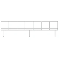 7 Seat Bench