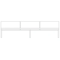 3 Large Seat Bench