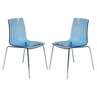 Transparent Blue/Silver