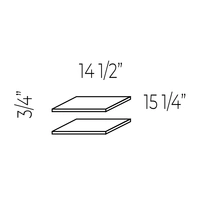 TQC62 - Optional Shelf (Pack 2 units)