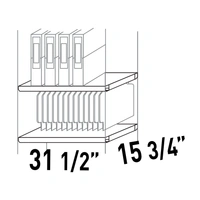 5445 - Metal Shelves (4 Units Pack)
