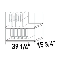 5255 - Metal Shelves (2 Units Pack)