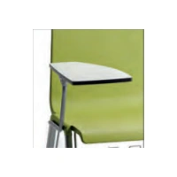 White Compact Laminate Writing Table, Right