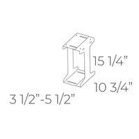 <b>50507</b> - SLIM CPU Support. Width adjustment. From 3 1/2” to 5 1/2