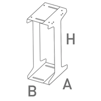 ATX CPU Support. Width adjustment. From 5 1/2” to 8 3/4”