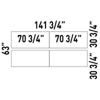 <b>H835</b> - 4 Desk Bench