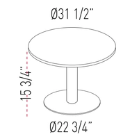 <b>PC393</b> - Round Top Table