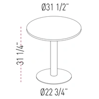 <b>PC373</b> - Round Top Table