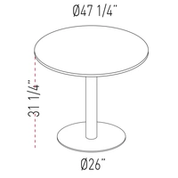 <b>PC375</b> - Round Top Table