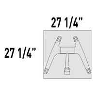 <b>TL570L</b> - Table w/Castors