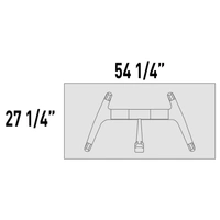 <b>TL573L</b> - Table w/Castors