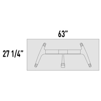 <b>TL574L</b> - Table w/Castors