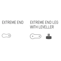4 x <b>LK8108</b> - Pack for fxed extreme end panels