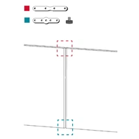3 x <b>LK6108</b> - Pack for joining 2 panels of the same height in progression