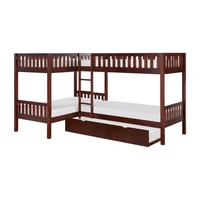 Corner Bunk Bed w/ Twin Trundle