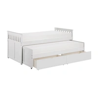 Trundle Bed w/ Storage Boxes, Twin/Twin Size
