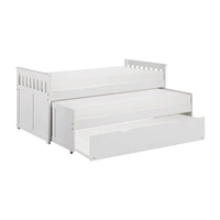 Trundle Bed w/ Extra Twin Trundle, Twin/Twin Size