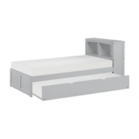 Bookcase Bed w/ Twin Trundle, Twin Size
