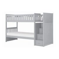 Bunk Bed w/ Reversible Step Storage, Twin/Twin Size
