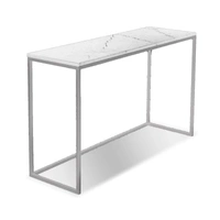 White Top/Stainless Steel Frame