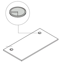 Worktop w/2 Grommets