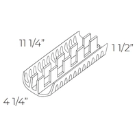 39515 - Polystyrene telecanal, modular and articulable, with easy connection system to make a telecanal in progression